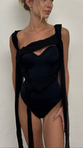 String Cover Up Black