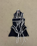 Piped Jeans Dress